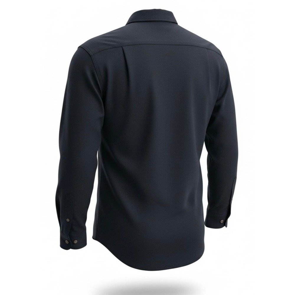 Carhartt FR Flame Resistant Work Shirt Navy Blue Size Large Style 294 20 Cat 2 - Picture 4 of 13